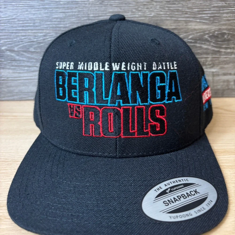 Edgar Berlanga Hat Cap Snap Back Black Embroidered Boxing Steve Rolls‎ Fighting